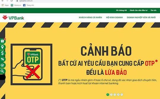 CyRadar cảnh báo chiến dịch lừa đảo mạo danh ngân hàng VPBank