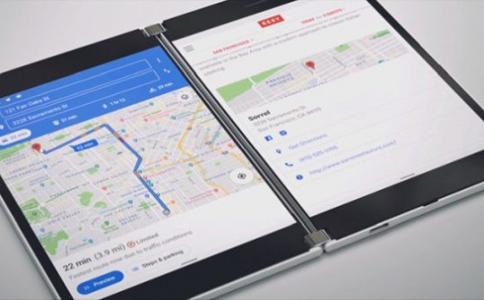Microsoft trình làng điện thoại Surface trang bị hai màn hình