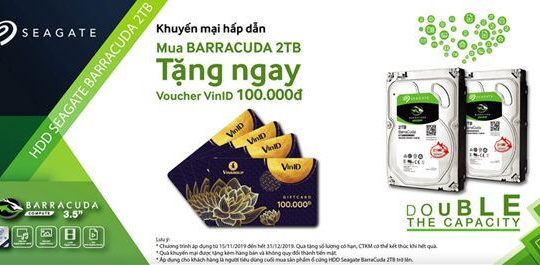 Seagate Barracuda  dung lượng 2TB, ổ cứng tối ưu dành cho văn phòng