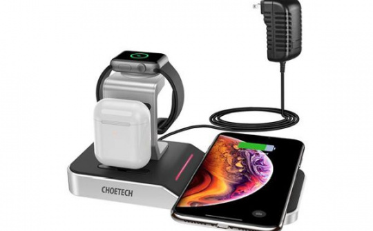Sạc không dây Choetech T316 đã đạt chứng nhận MFi của Apple,