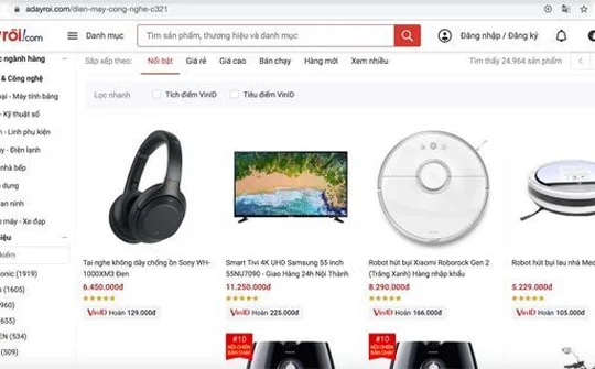 Adayroi! của Vingroup dừng hoạt động