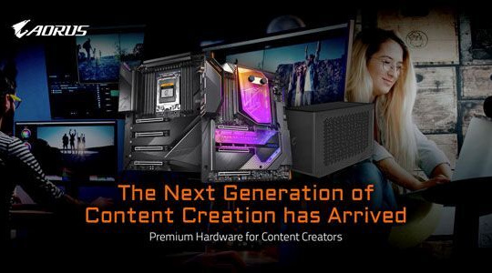 GIGABYTE giới thiệu phần cứng hàng đầu cho các nhà sáng tạo nội dung