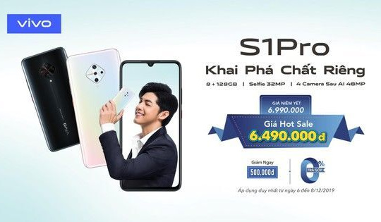 Vivo S1 Pro lên kệ thị trường Việt Nam, giá 6,49 triệu đồng