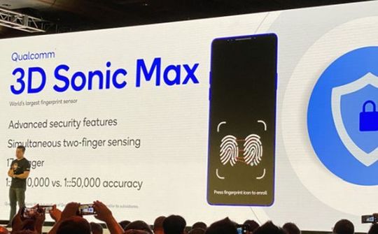 Qualcomm ra mắt cảm biến vân tay siêu âm mới lớn hơn 17 lần