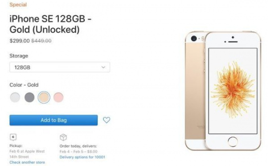 Apple "xả hàng" giảm giá iPhone SE từ 100-150 USD
