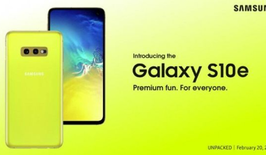 Galaxy S10e sẽ có màu vàng, cạnh tranh với iPhone XR