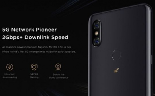 Xiaomi Mi Mix 3 5G ra mắt với chip Snapdragon 855