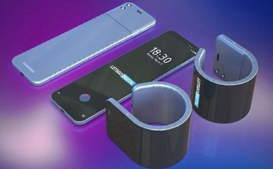 Samsung đang ấp ủ một điện thoại uốn cong đeo tay