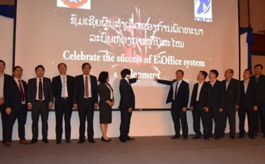 VNPT khai trương Hệ thống quản lý văn bản điện tử tại Lào
