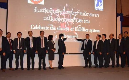 VNPT khai trương Hệ thống quản lý văn bản điện tử tại Lào