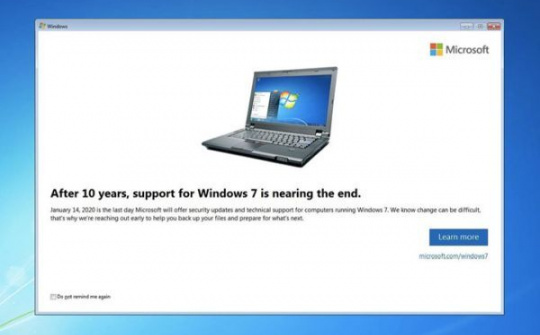 Cái chết của Windows 7 đang đến gần