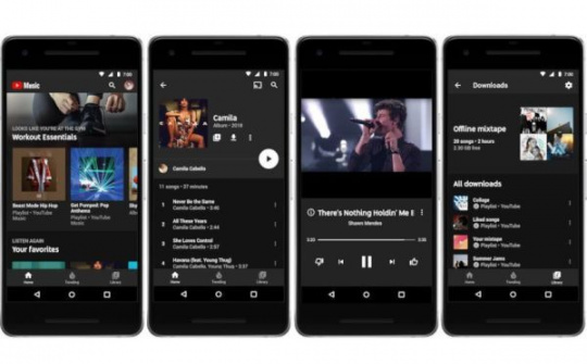 YouTube Music có thể phát các bản nhạc từ điện thoại