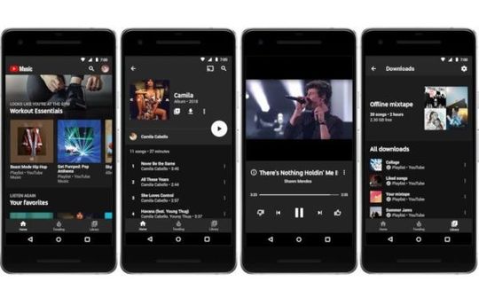 YouTube Music có thể phát các bản nhạc từ điện thoại
