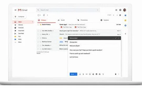 Gmail nâng cấp tính năng thông minh