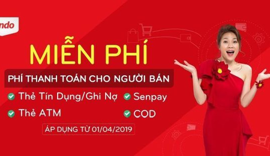 Sendo miễn phí thanh toán cho tất cả nhà bán hàng