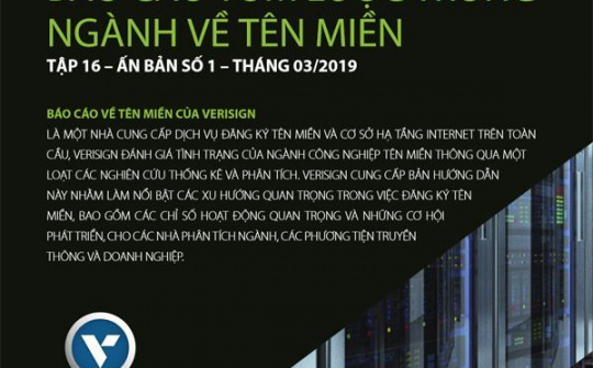 Internet lên đến 348,7 triệu lượt đăng ký tên miền trong quý 4/2018