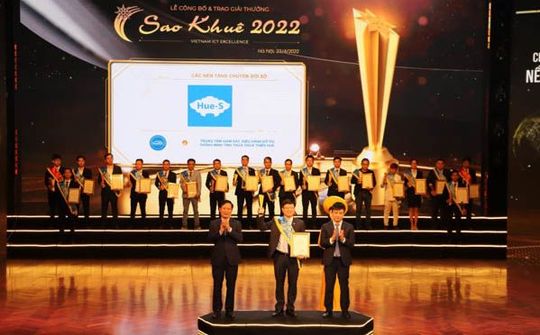 “Nền tảng số hóa dùng chung tỉnh Thừa Thiên Huế” vinh dự đạt Giải thưởng Sao Khuê 2022