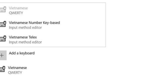 Bản cập nhật mới nhất của Windows 10 được tích hợp bộ gõ tiếng Việt
