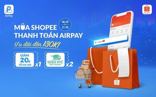 Shopee tích hợp ví AirPay trên ứng dụng mua sắm