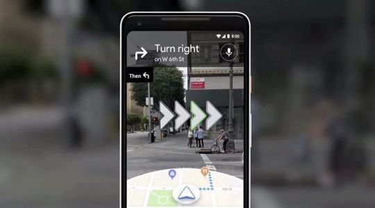 Smartphone Google Pixel được cập nhật khả năng hướng dẫn đi bộ AR