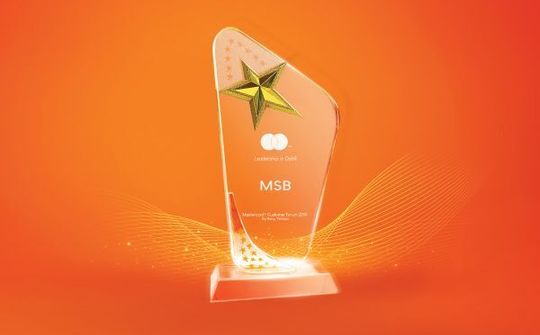MSB thuộc top 3 NH Việt Nam có thẻ thanh toán quốc tế Mastercard tốt nhất 2018