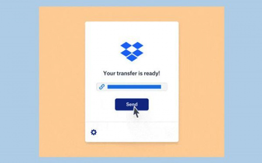 Dropbox Transfer cho phép gửi tập tin lên đến 100 GB