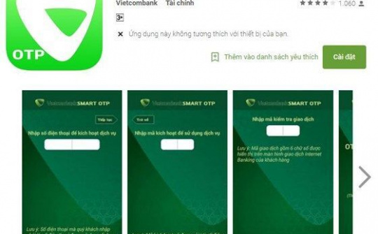 Vietcombank nâng hạn mức giao dịch trên VCB-iB@nking lên 1 tỷ đồng/ngày