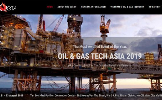 Triển lãm Oil & Gas Tech Asia sẽ diễn ra từ 21-23/08 tại Tp. Hồ Chí Minh