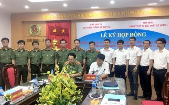 Viettel trúng thầu xây dựng dự án mạng cáp quang lớn nhất của Bộ Công an