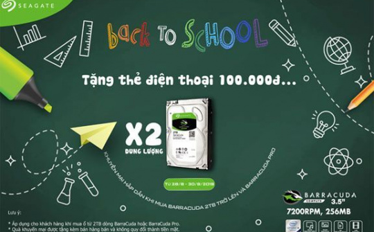 Nghỉ lễ, sắm công nghệ, khai trường cực Kool cùng Seagate