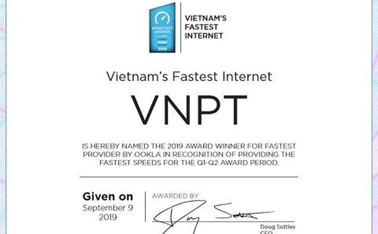 VNPT là nhà mạng có tốc độ Internet số một Việt Nam