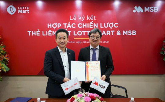 MSB và LOTTE Mart tái ký kết hợp tác, nâng cấp thẻ tín dụng liên kết