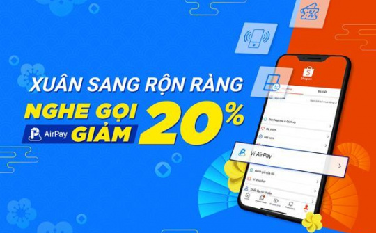 Ví AirPay trợ giá đến 20% cho người dùng nạp tiền điện thoại trên Shopee