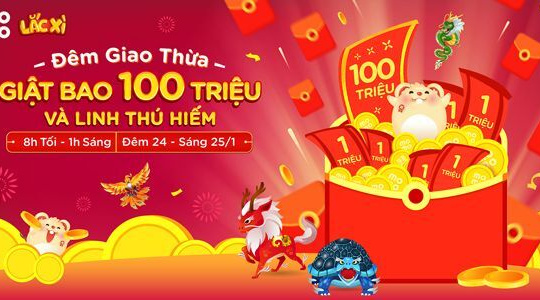 Đêm giao thừa, "lắc xì" để nhận Lì xì 100 triệu cùng MoMo