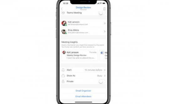 Outlook chuẩn bị mang tới nhiều tính năng hữu ích trên iPhone