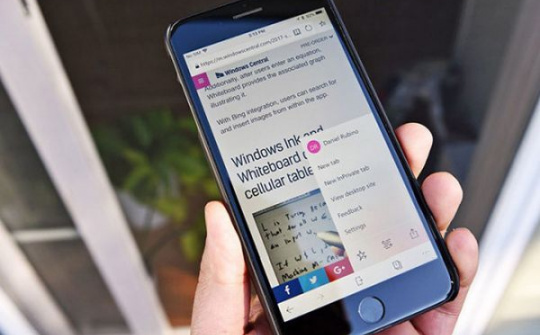 Microsoft Edge trên iOS cập nhật các tính năng điều hướng