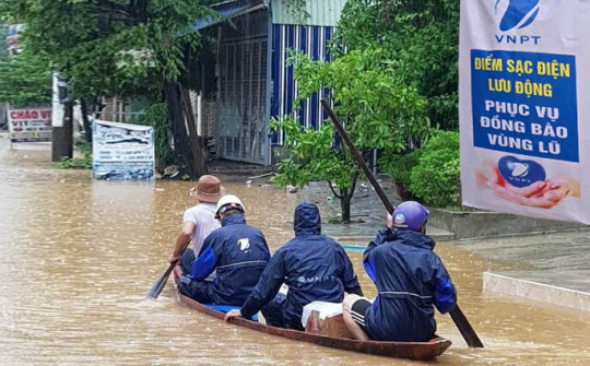 VNPT kịp thời hỗ trợ khách hàng trong bão số 6, số 7