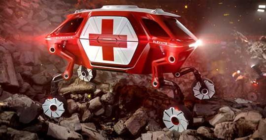 Xe hơi sẽ có thể biến hình và đi bộ như robot
