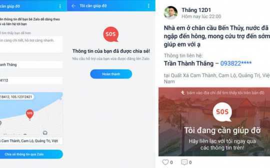 Zalo ra tính năng giúp người dân vùng thiên tai tìm kiếm hỗ trợ nhanh 