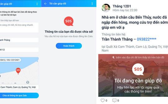 Zalo ra tính năng giúp người dân vùng thiên tai tìm kiếm hỗ trợ nhanh 