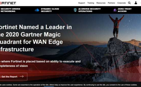 Fortinet lại vào nhóm dẫn đầu Magic Quadrant 2020 của Gartner về WAN Edge