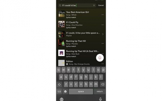 Spotify mang đến khả năng tìm kiếm lời bài hát trên ứng dụng cho iOS và Android