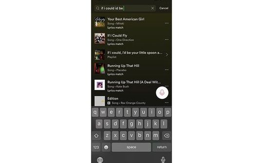 Spotify mang đến khả năng tìm kiếm lời bài hát trên ứng dụng cho iOS và Android