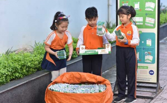 Phát động cuộc thi “Cùng bé thu gom vỏ hộp giấy”