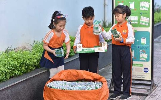 Phát động cuộc thi “Cùng bé thu gom vỏ hộp giấy”