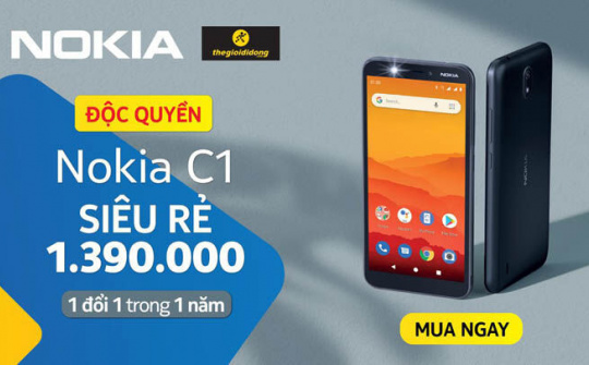 Nokia C1 Plus siêu rẻ chuẩn bị lên kệ