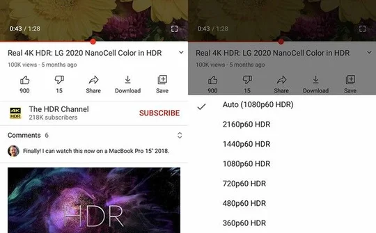 Ứng dụng YouTube thêm hỗ trợ HDR cho dòng iPhone 12