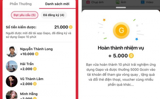 Gapo bất ngờ mở chương trình kiếm tiền cho người dùng