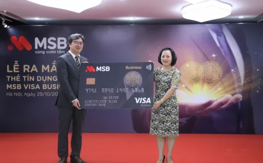 MSB ra mắt Thẻ tín dụng doanh nghiệp với hạn mức đến 4 tỷ đồng