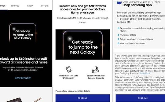 Samsung nhận đơn đặt hàng Galaxy S21 tại Mỹ